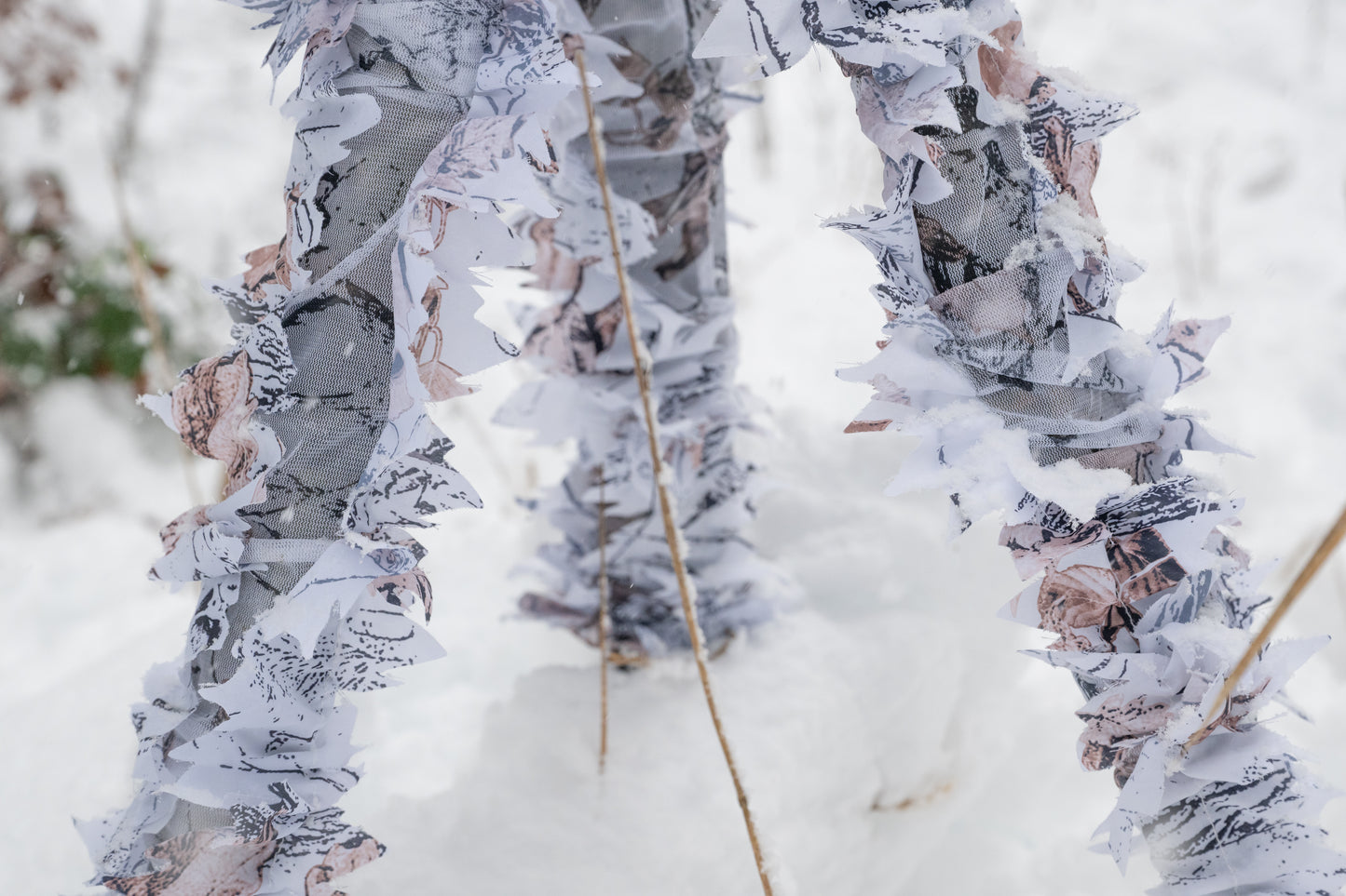 3D Camo Tripod Legs Snow